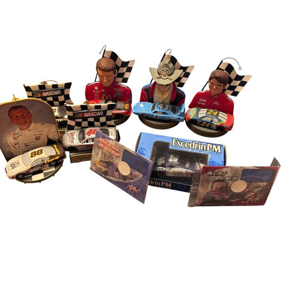 Nascar Other - Lot of NASCAR Ornaments, Car and Trading Cards